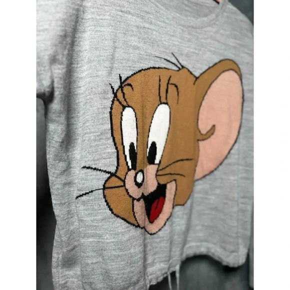 Women'S Tom &‎ Jerry Looney Toons Pull Over Sweatshirt Sz M 90S Y2K Cartoon - Picture 3 of 4